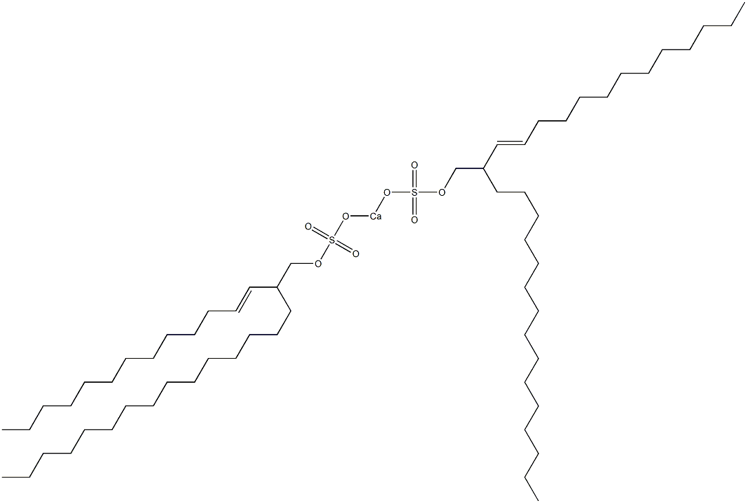 Bis[2-(1-tridecenyl)heptadecyloxysulfonyloxy]calcium Struktur