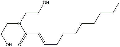 N,N-Bis(2-hydroxyethyl)-2-undecenamide Struktur