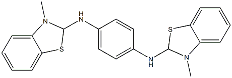 2,2'-[1,4-Phenylenebis(imino)]bis(2,3-dihydro-3-methylbenzothiazole) Struktur