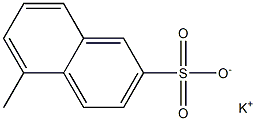 5-Methyl-2-naphthalenesulfonic acid potassium salt Struktur