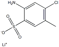 2-Amino-4-chloro-5-methylbenzenesulfonic acid lithium salt Struktur