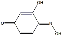 3-Hydroxy-4-(hydroxyimino)-2,5-cyclohexadien-1-one Struktur