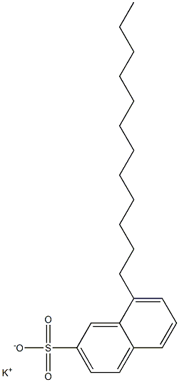 8-Dodecyl-2-naphthalenesulfonic acid potassium salt Struktur