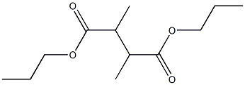 2,3-Dimethylsuccinic acid dipropyl ester Struktur