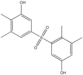 3,3'-Dihydroxy-4,5,5',6'-tetramethyl[sulfonylbisbenzene] Struktur