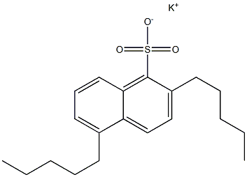 2,5-Dipentyl-1-naphthalenesulfonic acid potassium salt Struktur