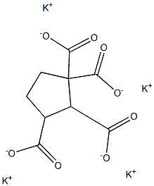 1,1,2,3-Cyclopentanetetracarboxylic acid tetrapotassium salt Struktur