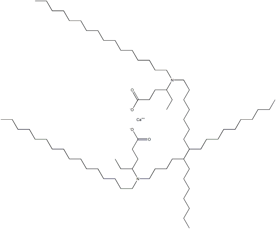 Bis[4-(dihexadecylamino)hexanoic acid]calcium salt Struktur