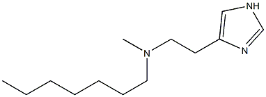 4-[2-[N-Heptyl-N-methylamino]ethyl]-1H-imidazole Struktur