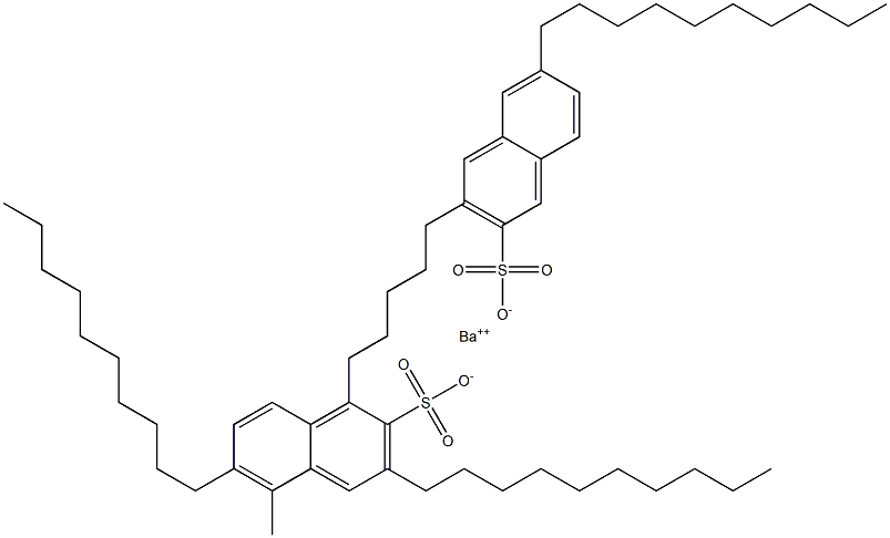 Bis(3,6-didecyl-2-naphthalenesulfonic acid)barium salt Struktur