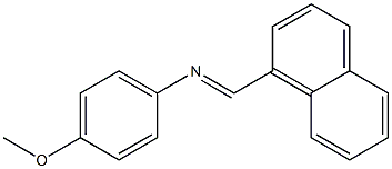 N-p-Anisylnaphthalene-1-methanimine Struktur