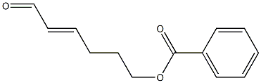 Benzoic acid (E)-6-oxo-4-hexenyl ester Struktur