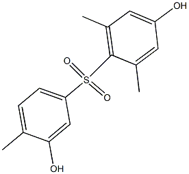 3',4-Dihydroxy-2,4',6-trimethyl[sulfonylbisbenzene] Struktur