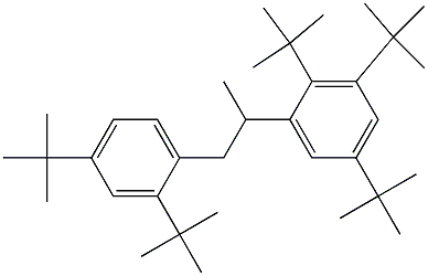 2-(2,3,5-Tri-tert-butylphenyl)-1-(2,4-di-tert-butylphenyl)propane Struktur