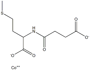 2-[2-(Methylthio)ethyl]-4-oxo-3-azaheptanedioic acid cobalt(II) salt Struktur