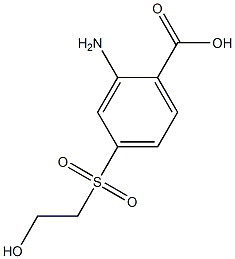 2-Amino-4-(2-hydroxyethylsulfonyl)benzoic acid Struktur