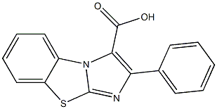 2-Phenylimidazo[2,1-b]benzothiazole-3-carboxylic acid Struktur