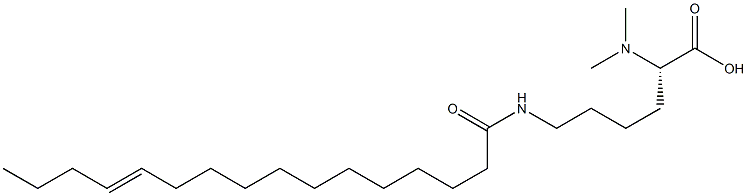 N6-(12-Hexadecenoyl)-N2,N2-dimethyllysine Struktur