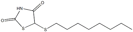 5-Octylthiothiazolidine-2,4-dione Struktur