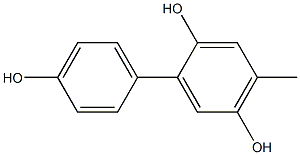 4-Methyl-1,1'-biphenyl-2,4',5-triol Struktur