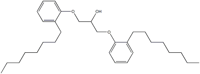 1,3-Bis(2-octylphenoxy)-2-propanol Struktur