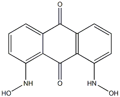 1,8-Bis(hydroxyamino)anthraquinone Struktur