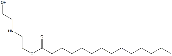 Myristic acid 2-[(2-hydroxyethyl)amino]ethyl ester Struktur