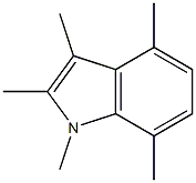 1,2,3,4,7-Pentamethyl-1H-indole Struktur