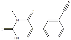 3-Methyl-5-(3-cyanophenyl)uracil Struktur