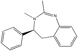 (4S)-4,5-Dihydro-2,3-dimethyl-4-phenyl-3H-1,3-benzodiazepine Struktur