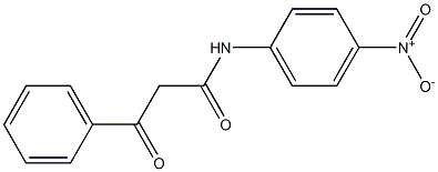 N-(4-Nitrophenyl)-3-oxo-3-phenylpropanamide Struktur