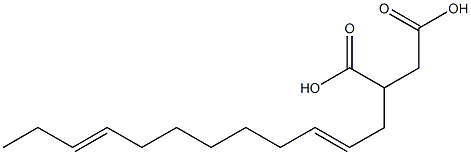 (2,9-Dodecadienyl)succinic acid Struktur