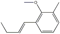 1-Methoxy-2-methyl-6-[(E)-1-butenyl]benzene Struktur