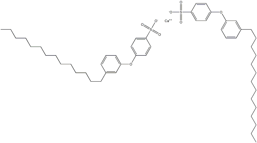 Bis[4-(3-tetradecylphenoxy)benzenesulfonic acid]calcium salt Struktur