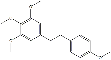 1-(3,4,5-Trimethoxyphenyl)-2-(4-methoxyphenyl)ethane Struktur