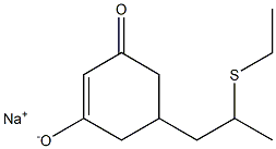 Sodium 5-[2-(ethylthio)propyl]-3-oxo-1-cyclohexene-1-olate Struktur