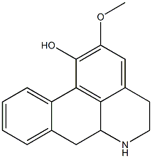 5,6,6a,7-Tetrahydro-2-methoxy-4H-dibenzo[de,g]quinolin-1-ol Struktur