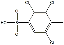 2,3,5-Trichloro-4-methylbenzenesulfonic acid Struktur