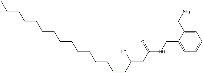 3-Hydroxy-N-(2-aminomethylbenzyl)stearamide Struktur