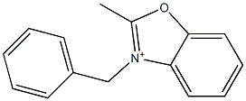 2-Methyl-3-(phenylmethyl)benzoxazolium Struktur