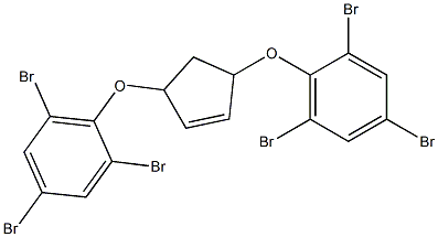 3,5-Bis(2,4,6-tribromophenoxy)-1-cyclopentene Struktur