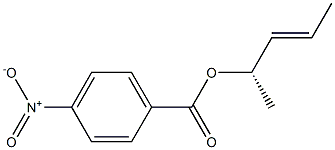 (+)-p-Nitrobenzoic acid (E,S)-3-pentene-2-yl ester Struktur