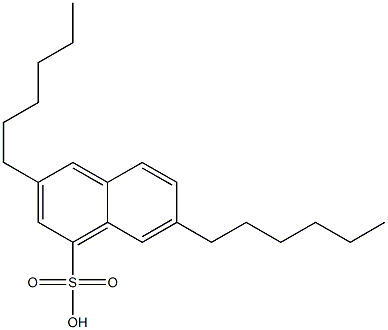 3,7-Dihexyl-1-naphthalenesulfonic acid Struktur