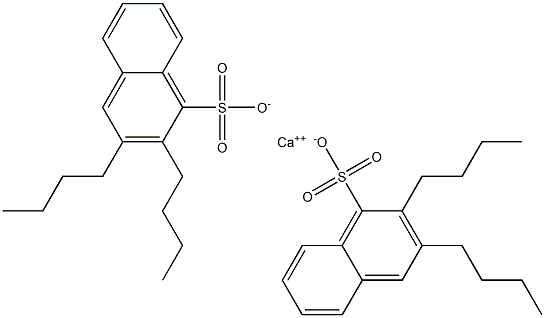 Bis(2,3-dibutyl-1-naphthalenesulfonic acid)calcium salt Struktur