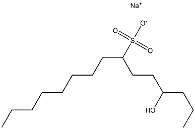 4-Hydroxypentadecane-7-sulfonic acid sodium salt Struktur