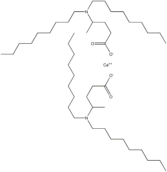 Bis[4-(dinonylamino)valeric acid]calcium salt Struktur