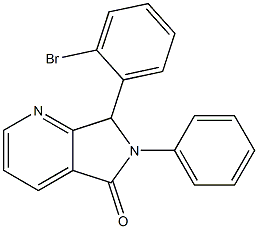 6,7-Dihydro-6-phenyl-7-(2-bromophenyl)-5H-pyrrolo[3,4-b]pyridin-5-one Struktur