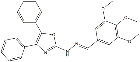 3,4,5-Trimethoxybenzaldehyde (4,5-diphenyloxazol-2-yl)hydrazone Struktur