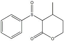 3-(Phenylsulfinyl)-4-methyltetrahydro-2H-pyran-2-one Struktur