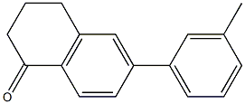 6-(3-Methylphenyl)-3,4-dihydronaphthalen-1(2H)-one Struktur